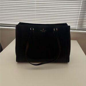 LIKE NEW Kate Spade Black Work Laptop Bag (Madison Saffiano Leather Lg Tote)